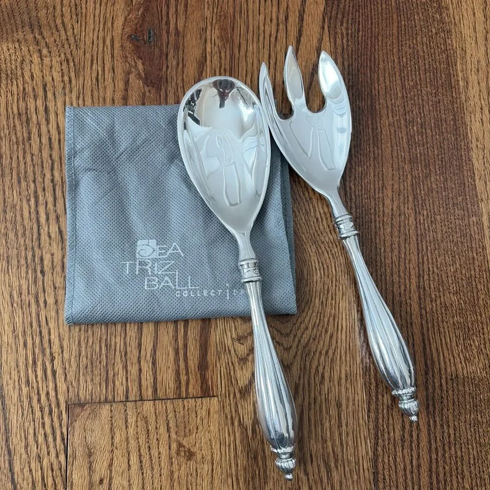 Beatriz Ball Salad Servers Two Piece Set - Picture 2 of 3